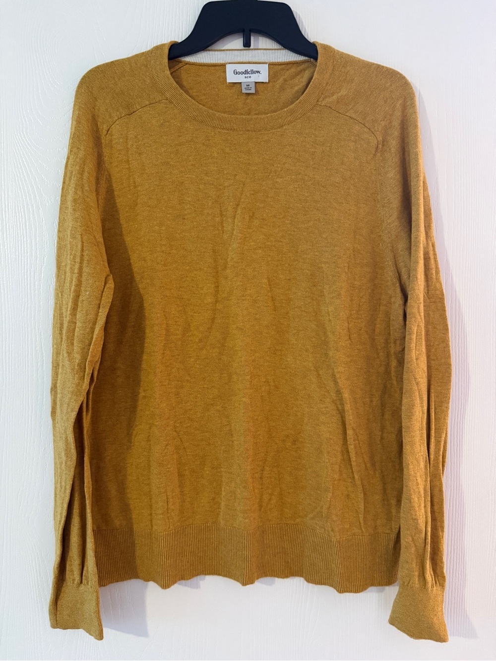 Goodfellow & Co Men’s Crewneck Sweater in Mustard Yellow